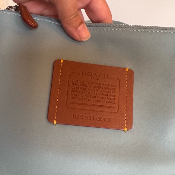 Coach Blue Rogue Tote With Unique Colorful Side Details - Picture 7 of 8